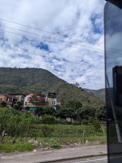 Mountain view from the car ride back to Shandia