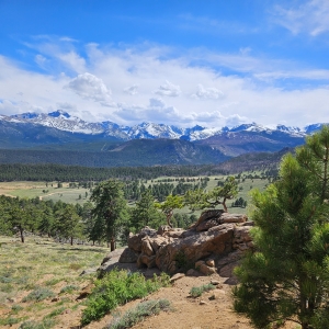 Mountains inside Rocky Mountain National Park