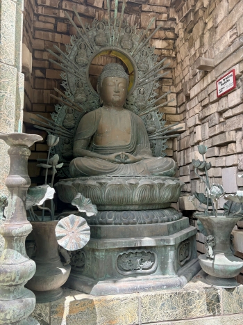 Stone statue of Buddha