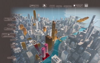 Smriti's map design of downtown Chicago buildings