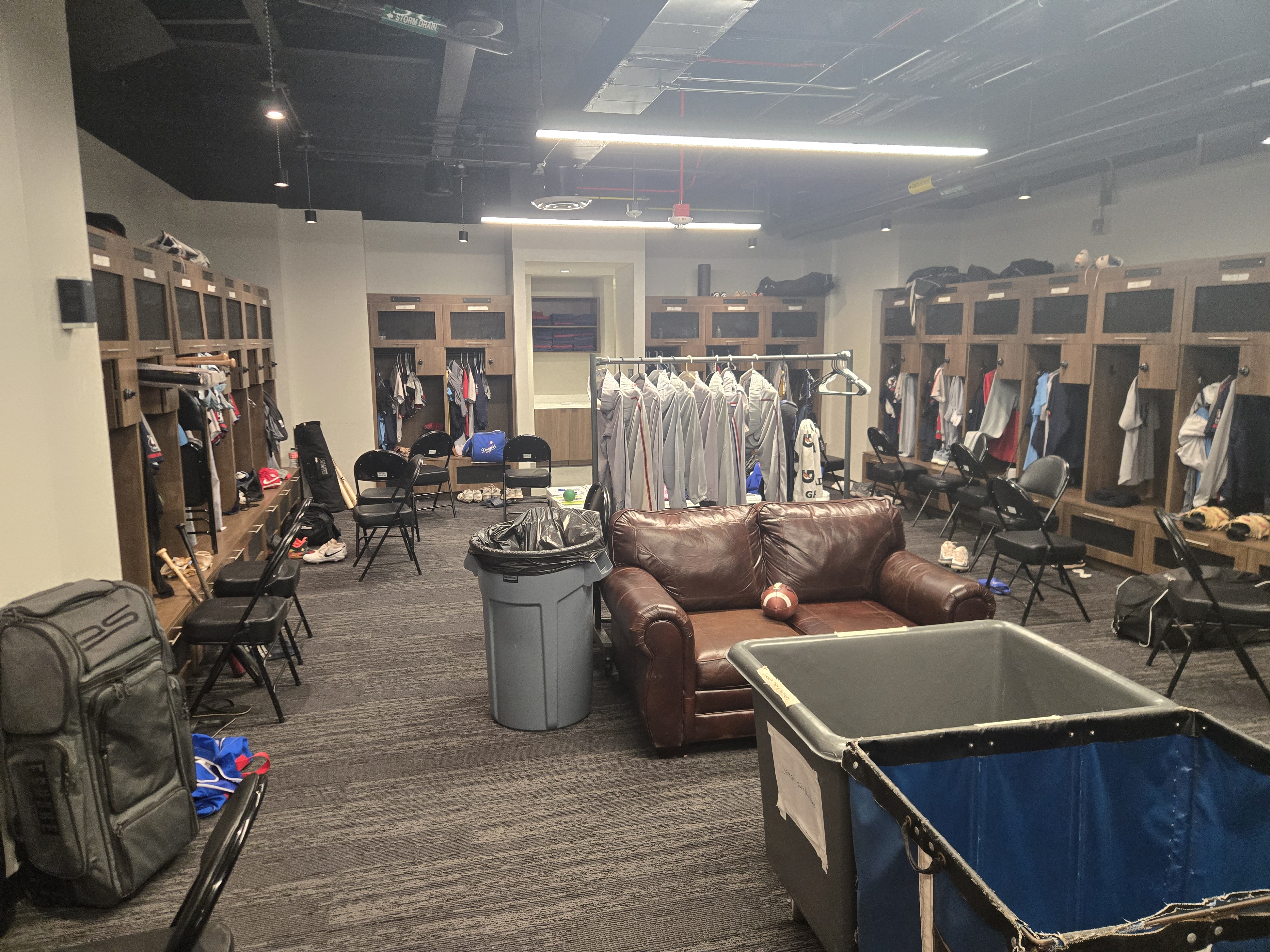 Locker room photo.