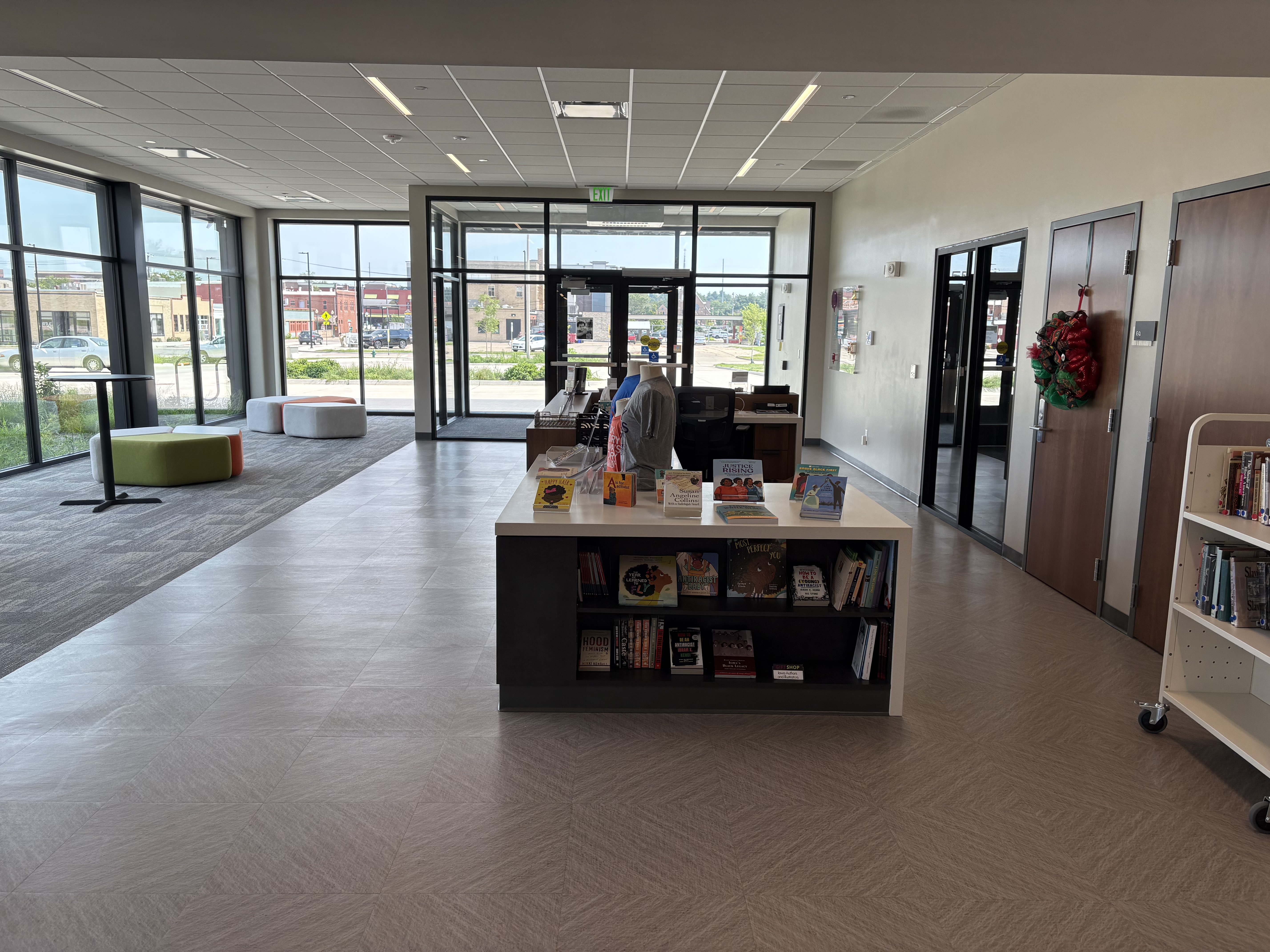 View of the desk area in the AAMI lobby