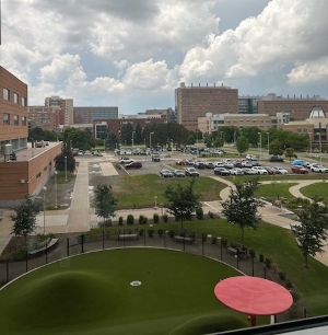 View outside of the CU Anschutz Medical Campus from my frequent work space