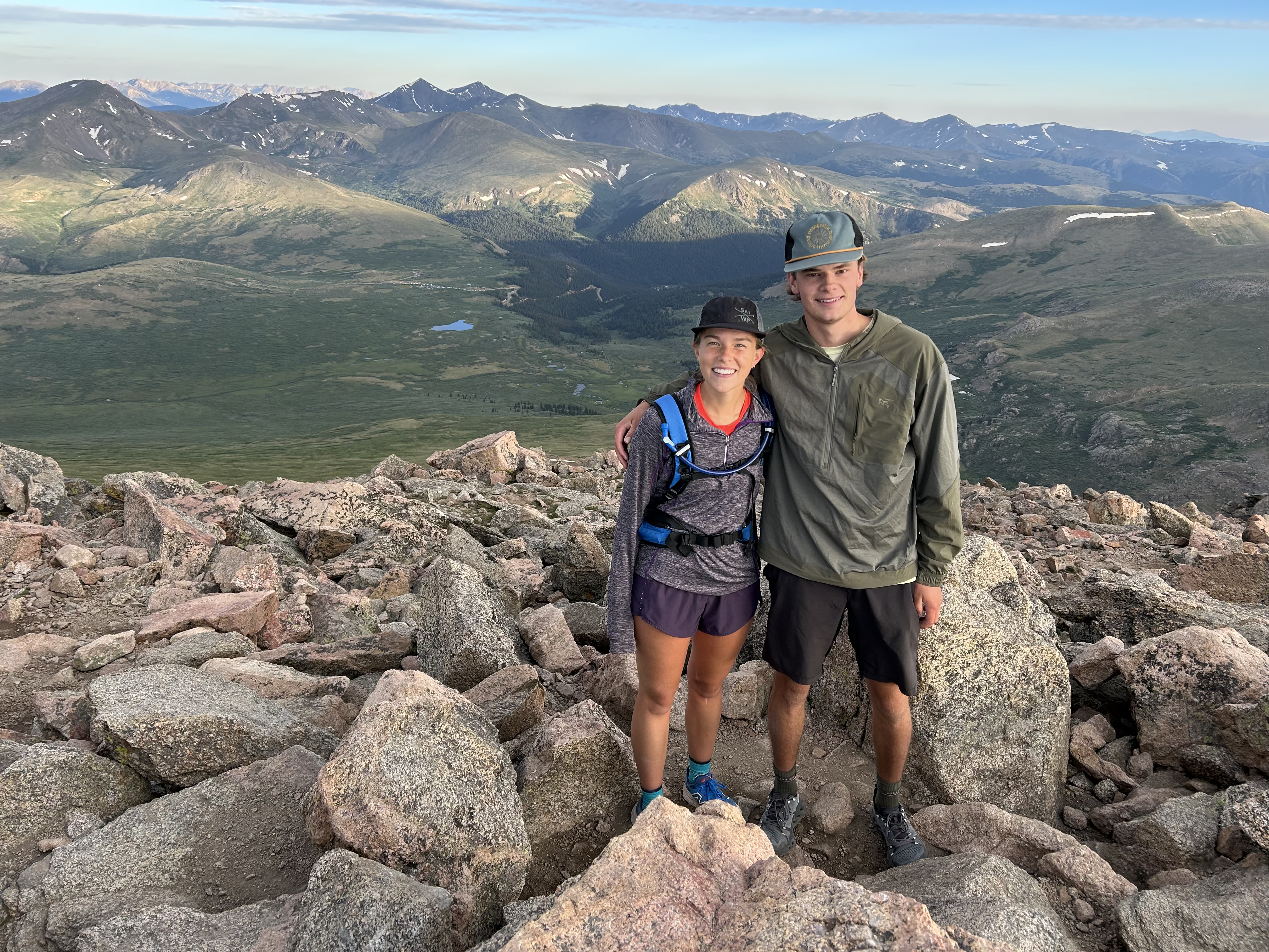 Running Mt. Bierstadt with Sean