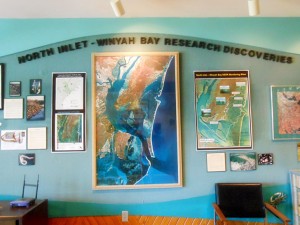 The lobby of the marine lab building.