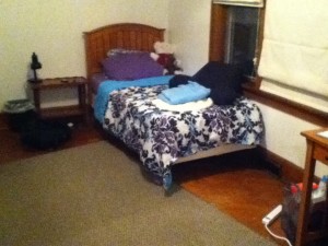 This is the room that I am staying in.