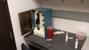 The needle puller used to -and I know this is a stretch (get it?)- pull needles for transgenics.