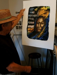 One of many prints he showed me in his studio! 