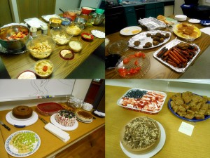 Homemade food at the lab's annual cookout.