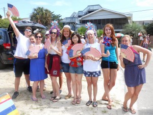 Celebrating the 4th of July.