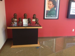 A little bit more concrete of an idea, with the busts in place.