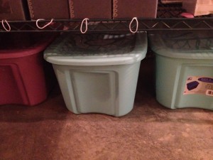 Here are a couple of the tubs that the whole Virgil Powell Collection came in. There were 6 of these, plus a taller green rub (by about 1/4th the height of a regular tub) that housed the photo collection previous to storing.