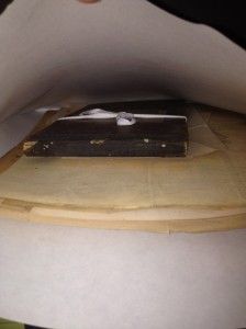 Flattened and finished journal.