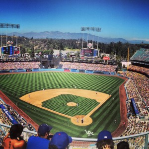My view from the Dodgers game!