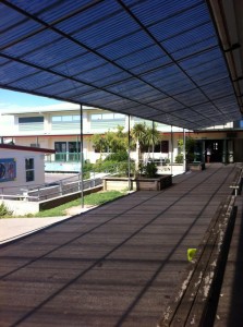 This is the corridor outside of the classroom where a lot of my small-group teaching took place.