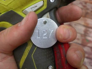 Each marker has a unique number.