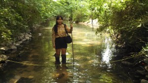 Figure 7. Practicing stream measurement.