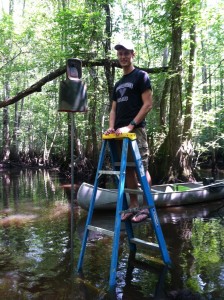 Nest box number one installed and ready for service.