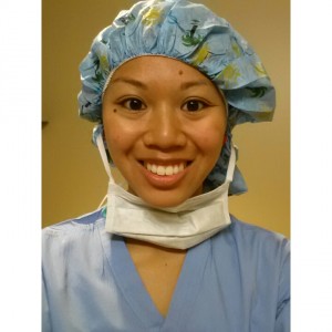 But first, let me take a selfie in my scrubs. 