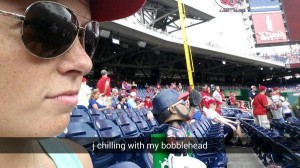 A little bonding time with Denard Span..