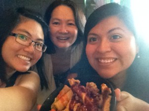 Having 5$ lunch with my lab manager and Western Blot Guru