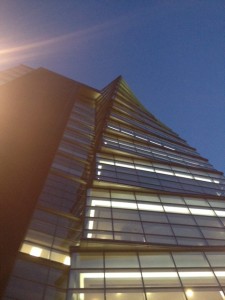 The NRI from below at night. Practicing at night has its beauty. 