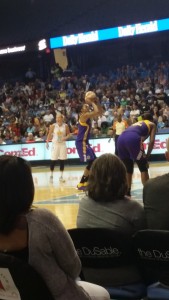 Seeing Candace play was great, and I also got to see my friend Kaela Davis who plays basketball at South Carolina!