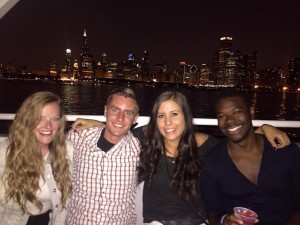 Hanging out on a yacht with some former Cornellians!