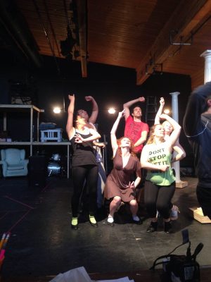 Choreography rehearsal for Dirty Rotten Scoundrels