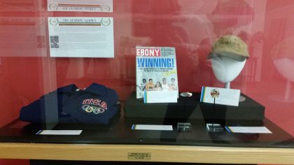 The Olympic display in the lobby.