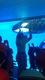 Dancing with little campers and Kayla! 