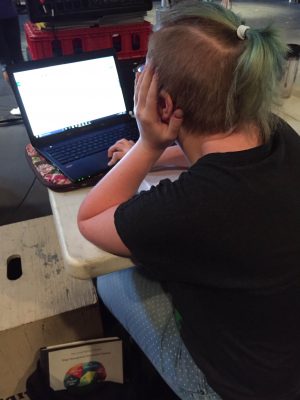 Working on paperwork for Rodeo and Juliet