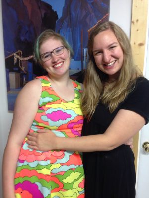 Hana and I at shop shots for History Room