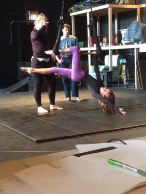 Our Juliet learning trapeze