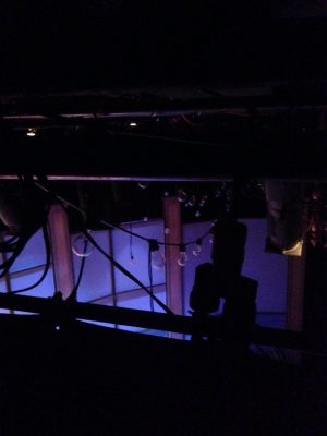 The lights from the grid at Dirty Rotten Scoundrels