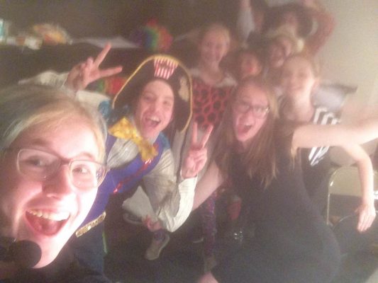 Backstage selfie at Rodeo and Juliet