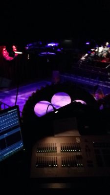 The view from the booth