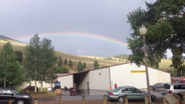 A rainbow over Creede
